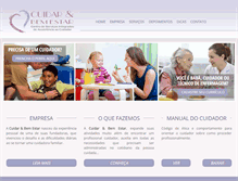 Tablet Screenshot of cuidarebemestar.com.br